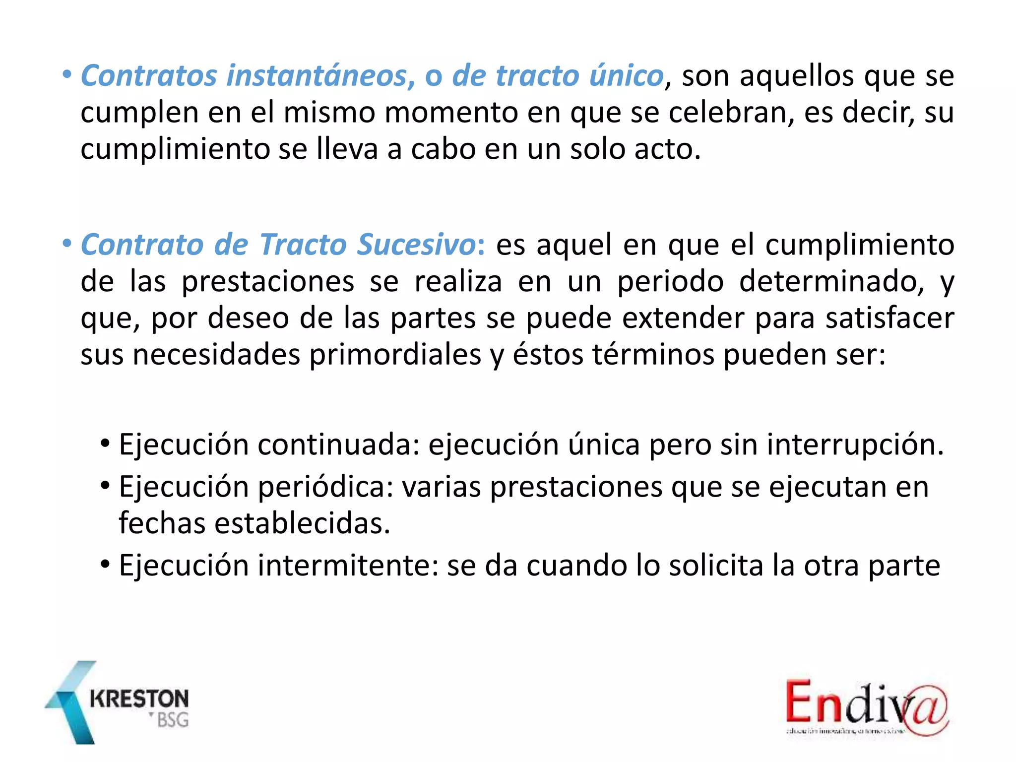 Cuáles Son Los Contratos De Tracto Sucesivo – IUJLEO