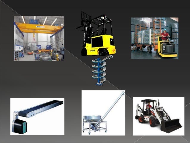Clasificación de los equipos de manejo de materiales