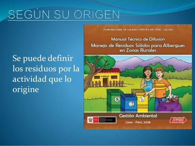 Como se clasifican los Residuos Sólidos