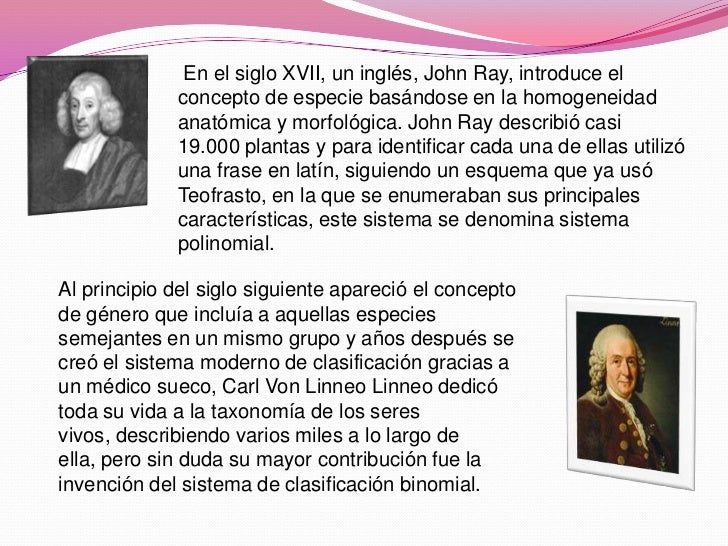 Clasificación de los seres vivos