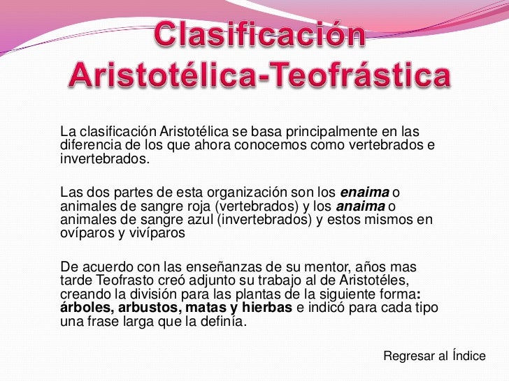 Clasificación de los seres vivos