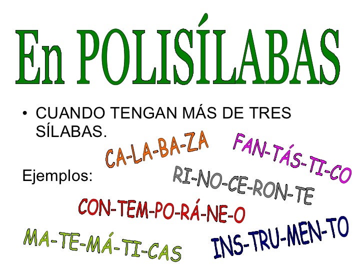 Clasificación de palabras