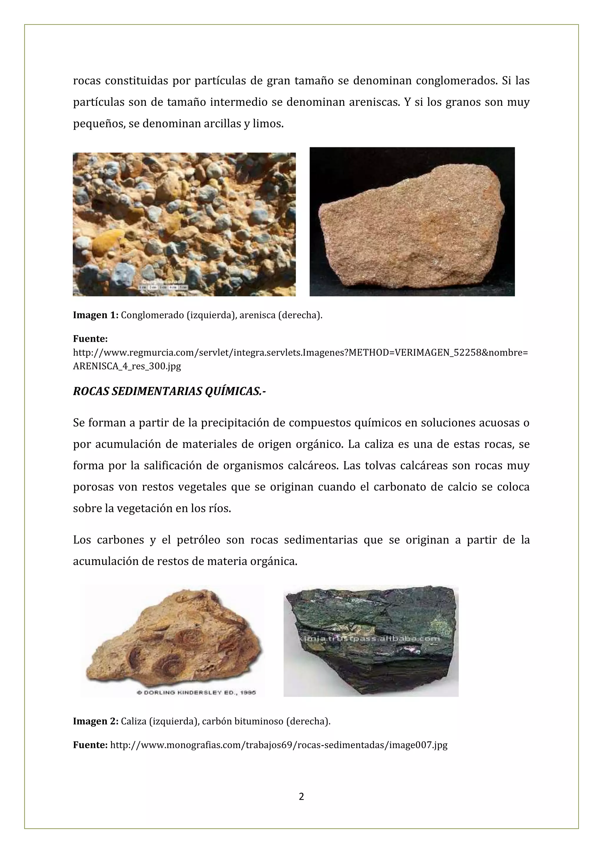 Rocas Sedimentarias | PDF