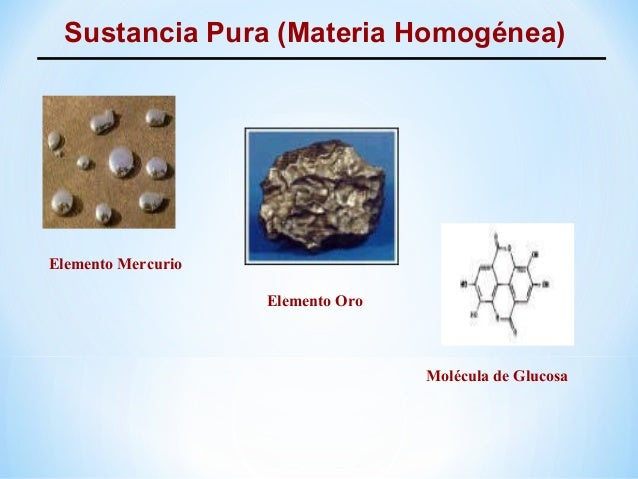 Clasificación de la materia