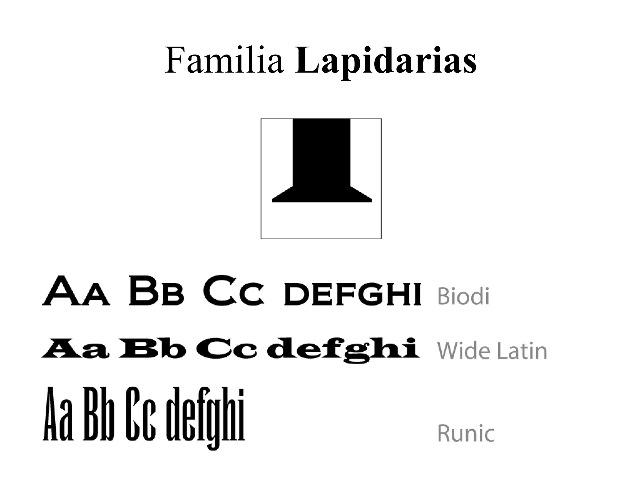 Familia Lapidarias