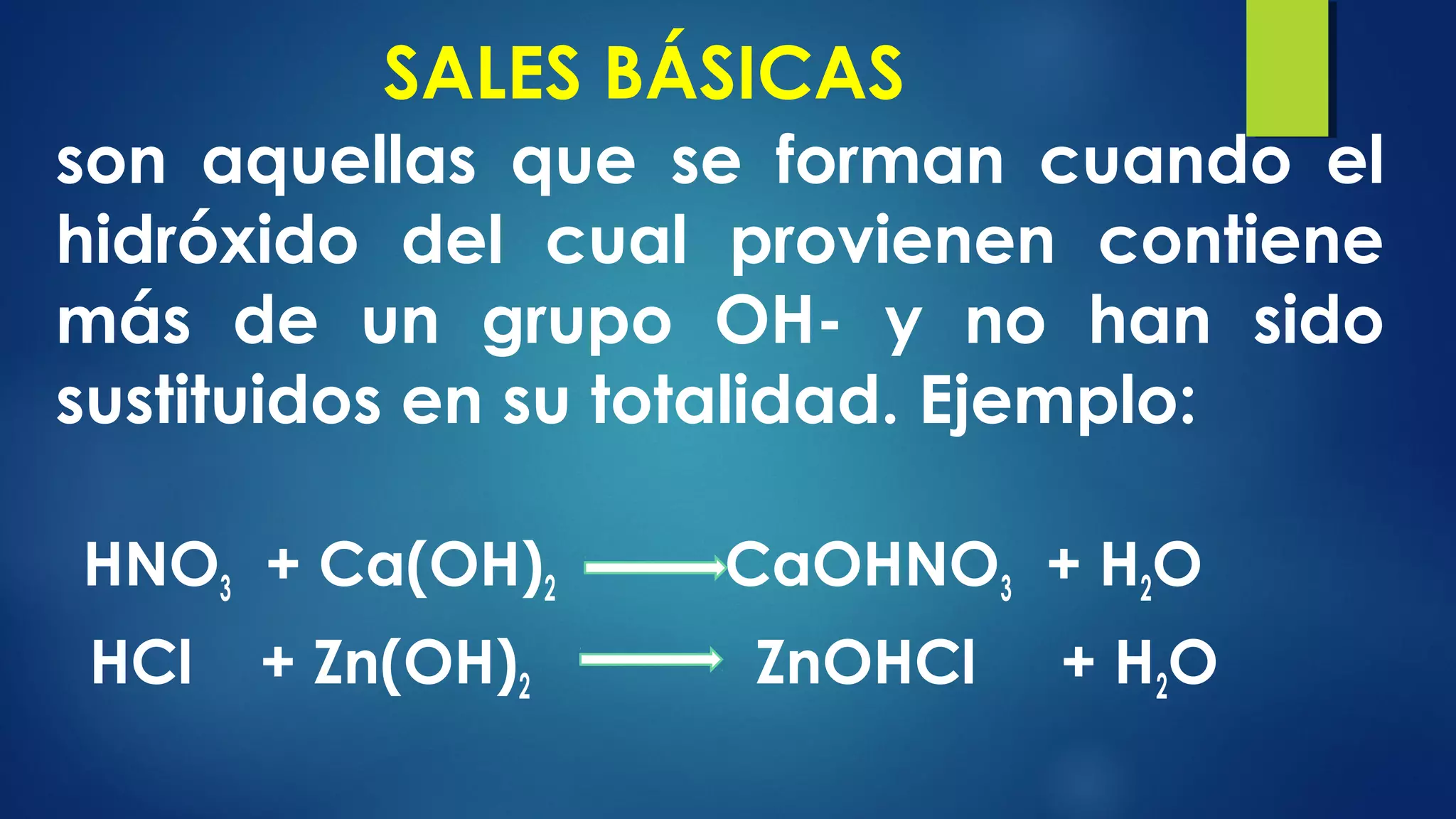 CLASIFICACIÓN Y NOMENCLATURA DE SALES. Lic Javier Cucaita | PPT