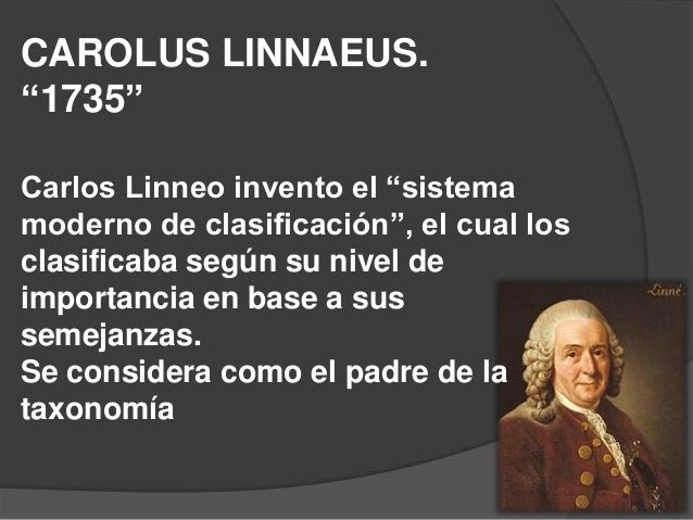 Historia de la Clasificación de los Seres Vivos