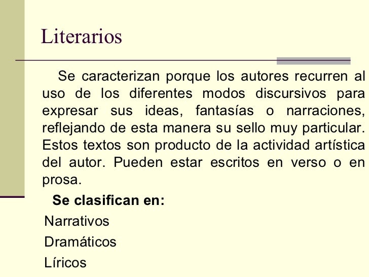 Clasificacion De Textos