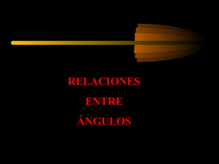 RELACIONES
ENTRE
ÁNGULOS
 