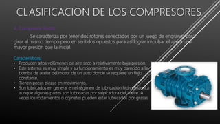 Clasificación de compresores | PPTX