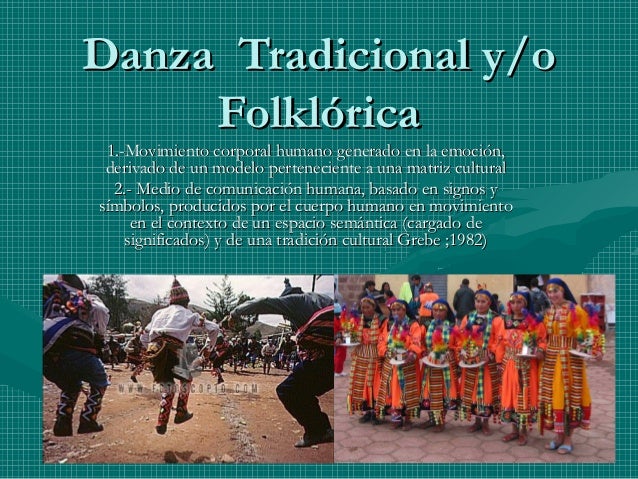 Clasificacion de Danzas Folkloricas
