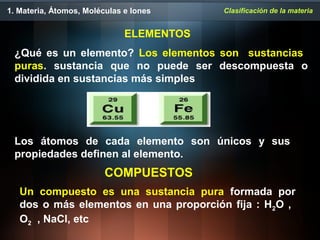 Clasificaciondelamateria | PPT