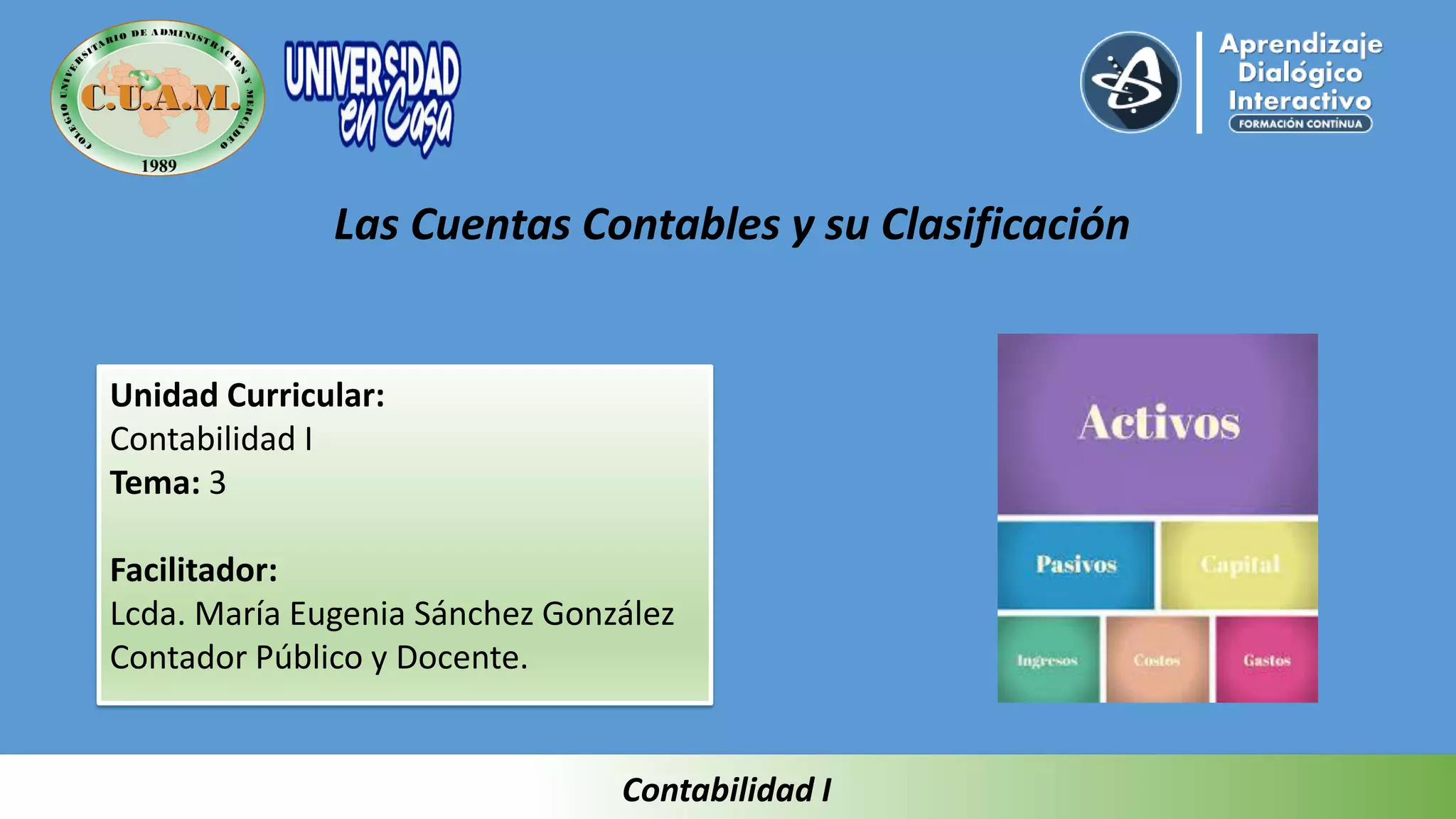 Las Cuentas Contables y su Clasificación | PDF