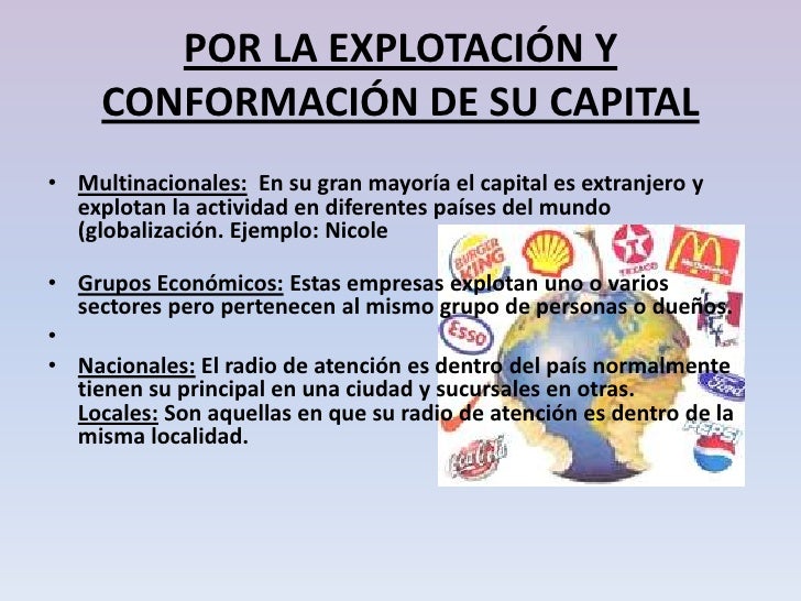 Clasificacion de las empresas PAULINA CHACHA UCE FACULTAD