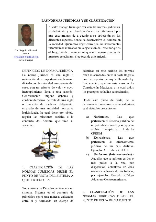 Clasificacion de las normas juridicas (1)