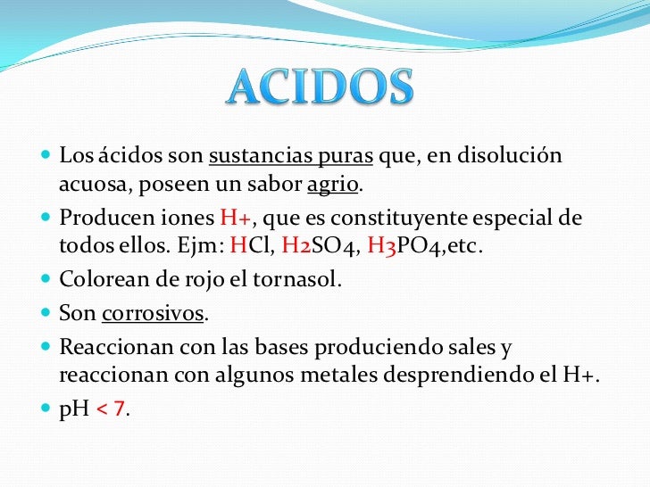 Clasificacion de los acidos Clasificacion de los acidos