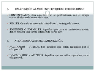 GRATUITOS.  Aquellos que producen provechos para una de las partes y gravámenes para la otra parte.3.	EN ATENCIÓN A LA EQUIVALENCIA DE LAS PRESTACIONCONMUTATIVOS. Son aquellos cuyos alcances se conocen por los contratantes desde su celebración.