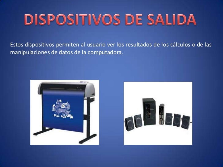 Clasificacion de los dispositivos
