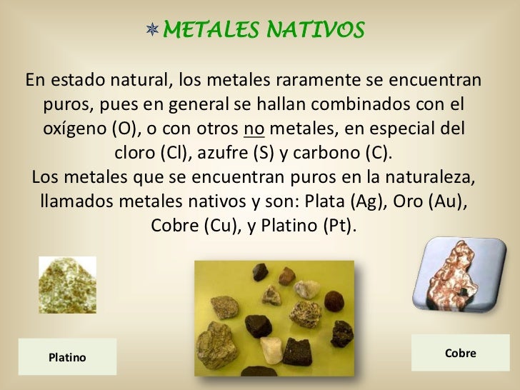Clasificacion de los metales de acuerdo a su distribución