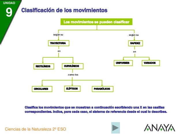 Clasificacion de los movimientos Anaya