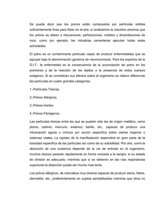 Clasificacion de los riesgos