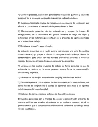 Clasificacion de los riesgos