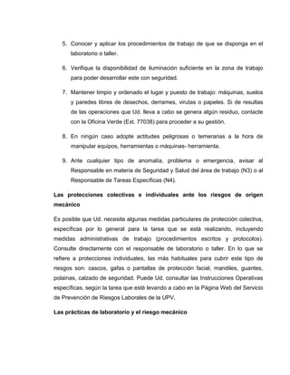 Clasificacion de los riesgos