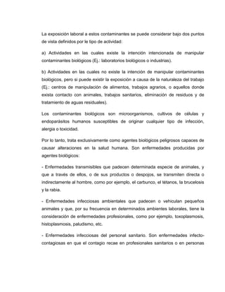 Clasificacion de los riesgos