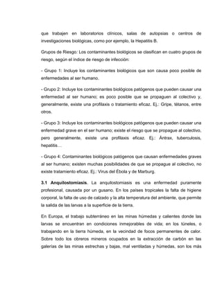 Clasificacion de los riesgos