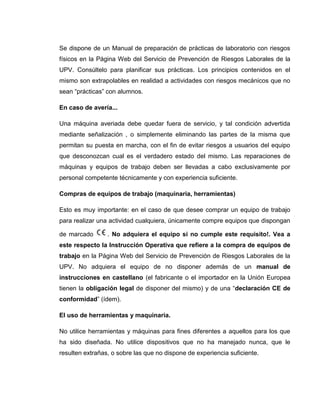 Clasificacion de los riesgos