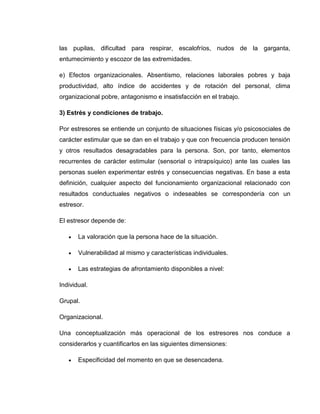 Clasificacion de los riesgos