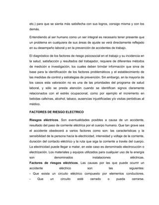 Clasificacion de los riesgos