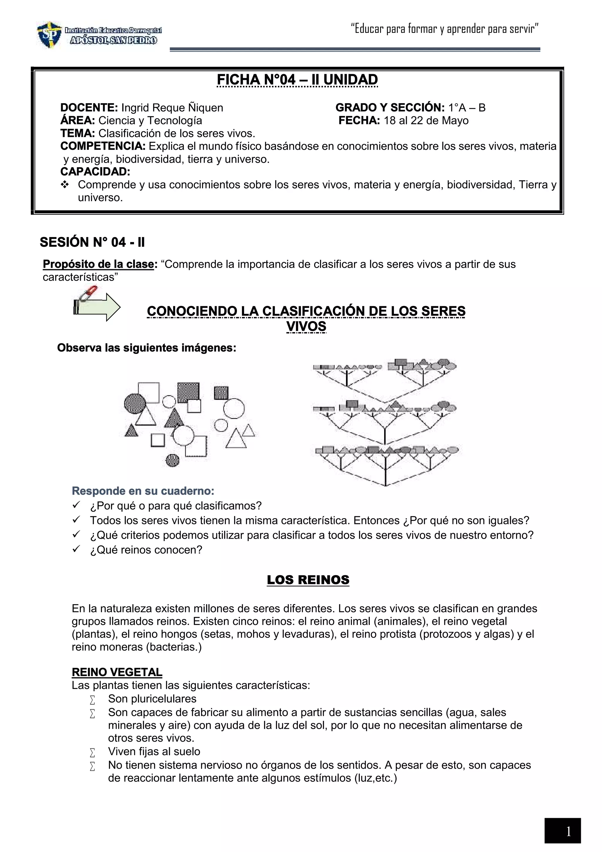clasificacion de los seres vivos.pdf