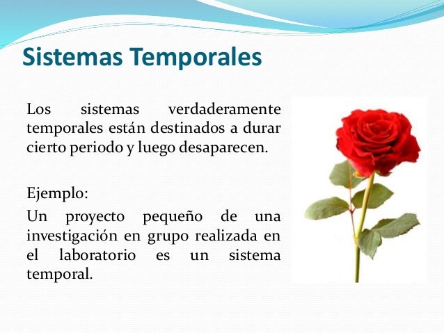 Clasificacion de los sistemas