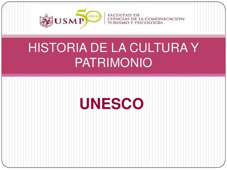 Clasificacion del patrimonio unesco
