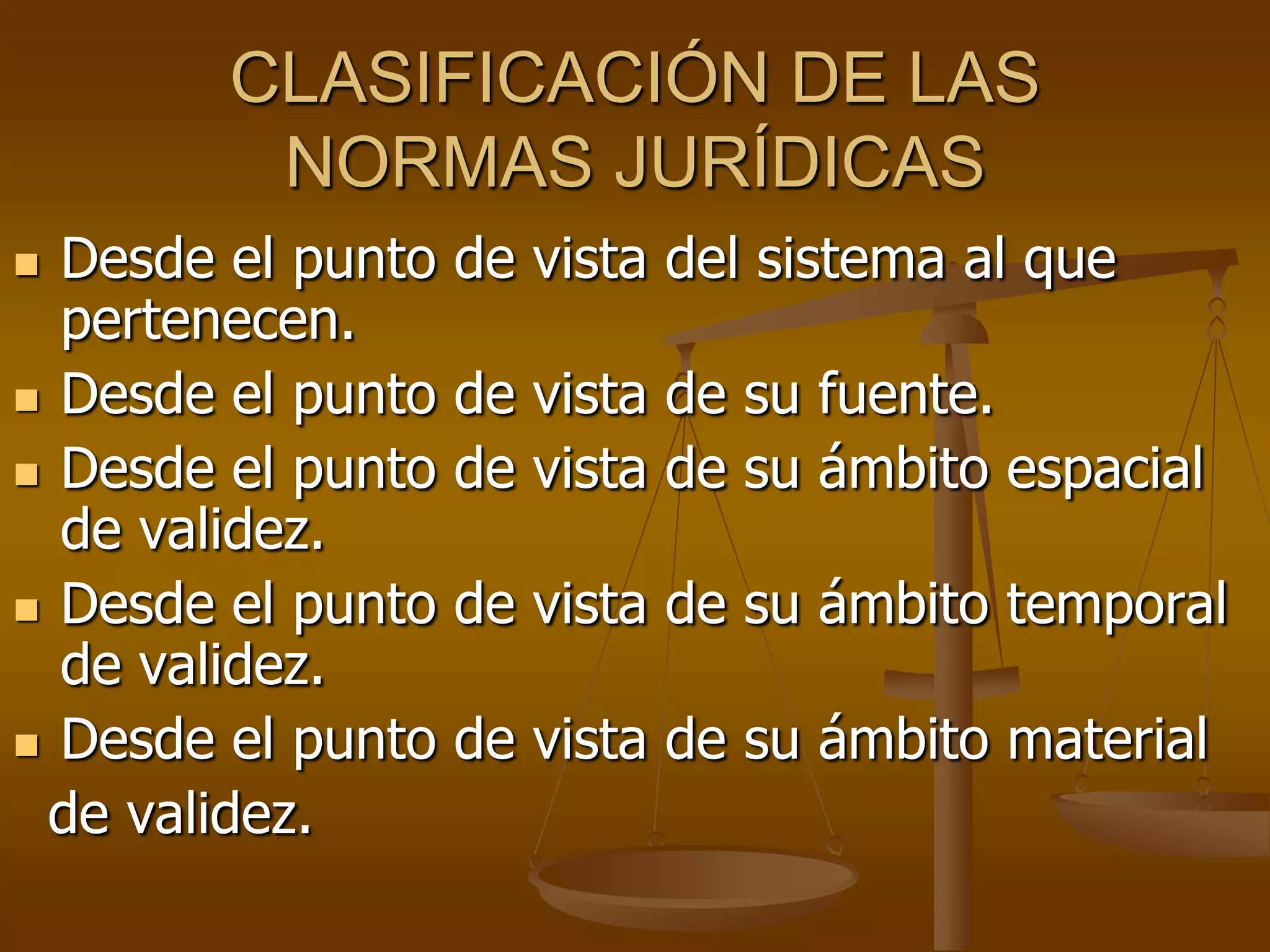 Clasificacion de normas juridica | PPT