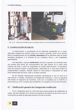 Clasificación de suelos PG 3-Norma España