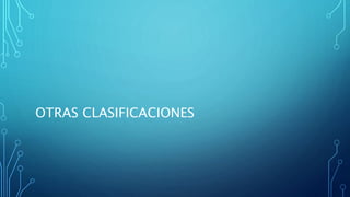 OTRAS CLASIFICACIONES
 