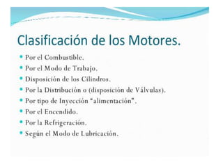 Clasificacion motores