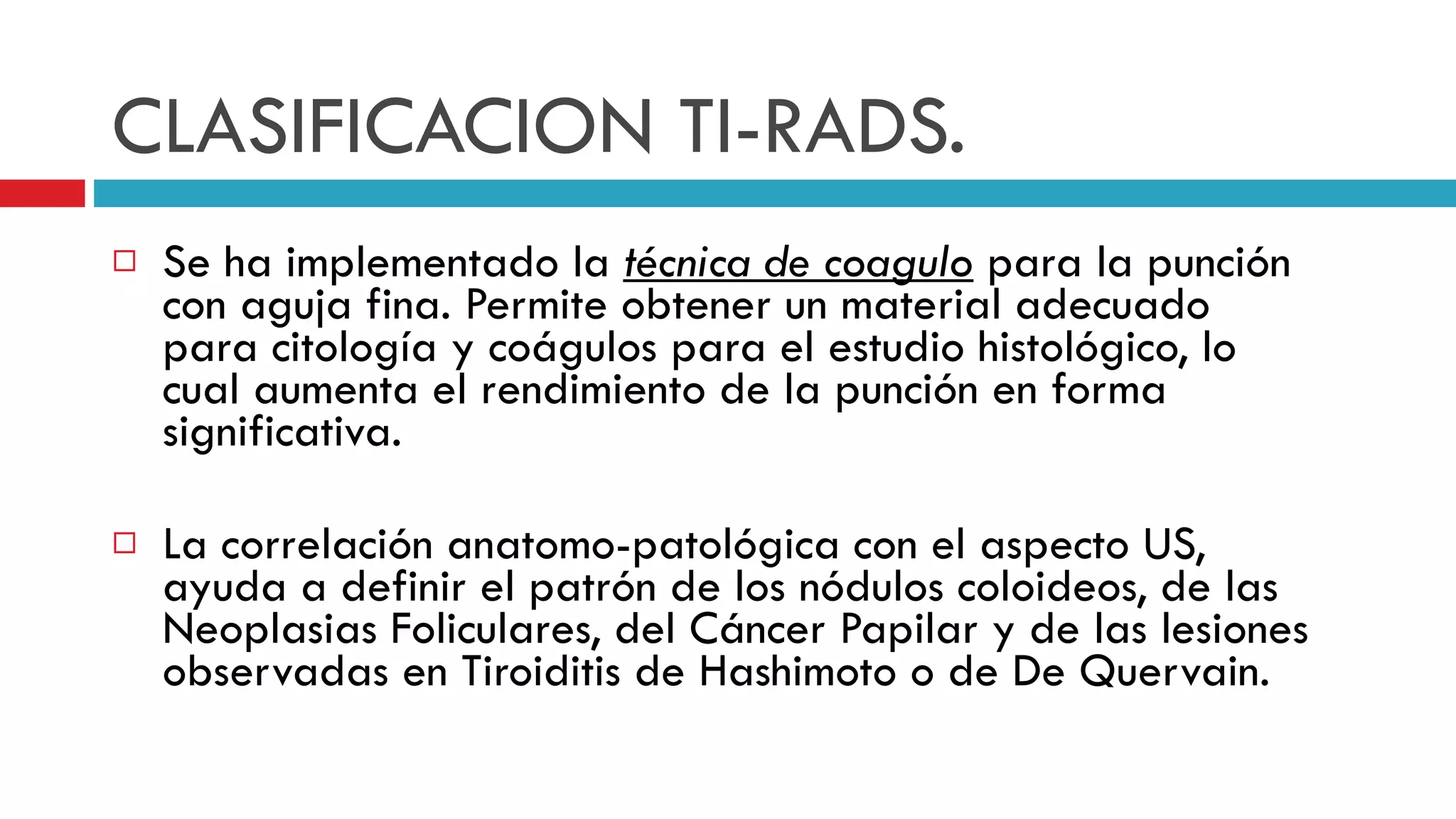 Clasificacion Ti Rads por Jean christ Dudu marquez garcia | PPT