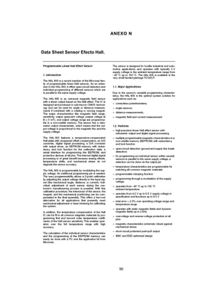 90
ANEXO N
Data Sheet Sensor Efecto Hall.
 