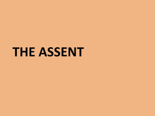 THE ASSENT
 