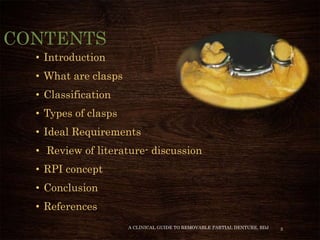 Clasp Designs - Dr. devi | PPTX