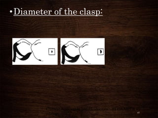 Clasp Designs - Dr. devi | PPTX