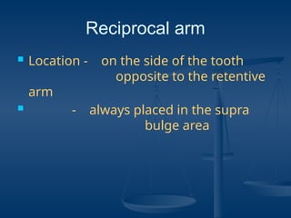 Reciprocal Tooth claspdesign for Cast APrtial Denture.pptx
