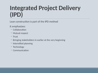 CLASS-01.pptx lean construction | PPTX