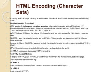 HTML 5 Basics Part Two | PPT