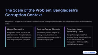 Corruption in Bangladesh's Banking Sector: Challenges and Solutions for ...