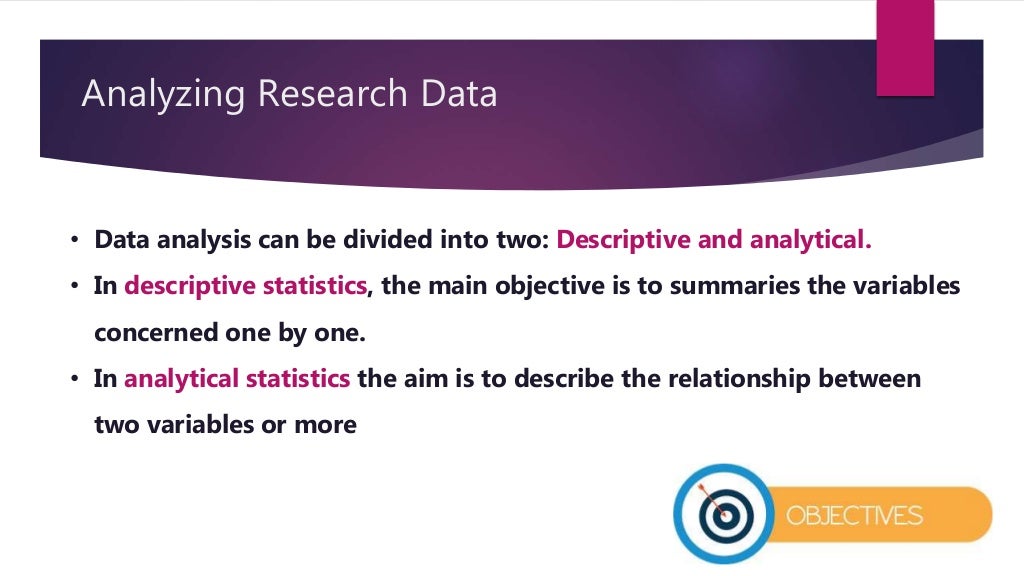 How to Analyse Data