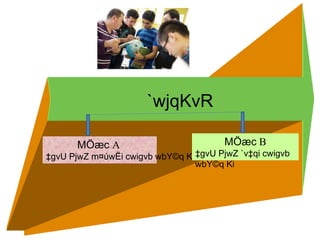 `wjqKvR
MÖæc A
‡gvU PjwZ m¤úwËi cwigvb wbY©q Ki
MÖæc B
‡gvU PjwZ `v‡qi cwigvb
wbY©q Ki
 